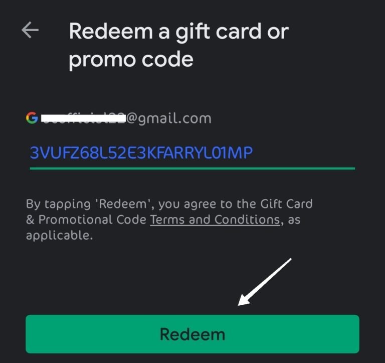 google play free redeem codes