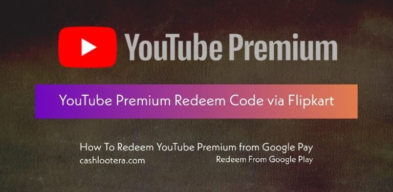 YouTube Premium Redeem Code FREE Flipkart (Nov 2023)