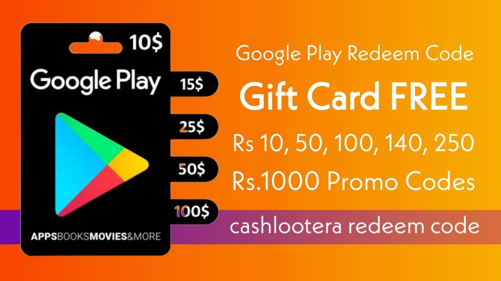 Google Play Redeem Codes September 2022 FREE Rs 140 Promo Code App 