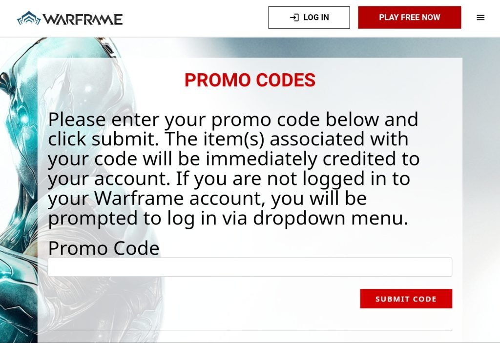 All Warframe Promo Codes Listed (December 2023)