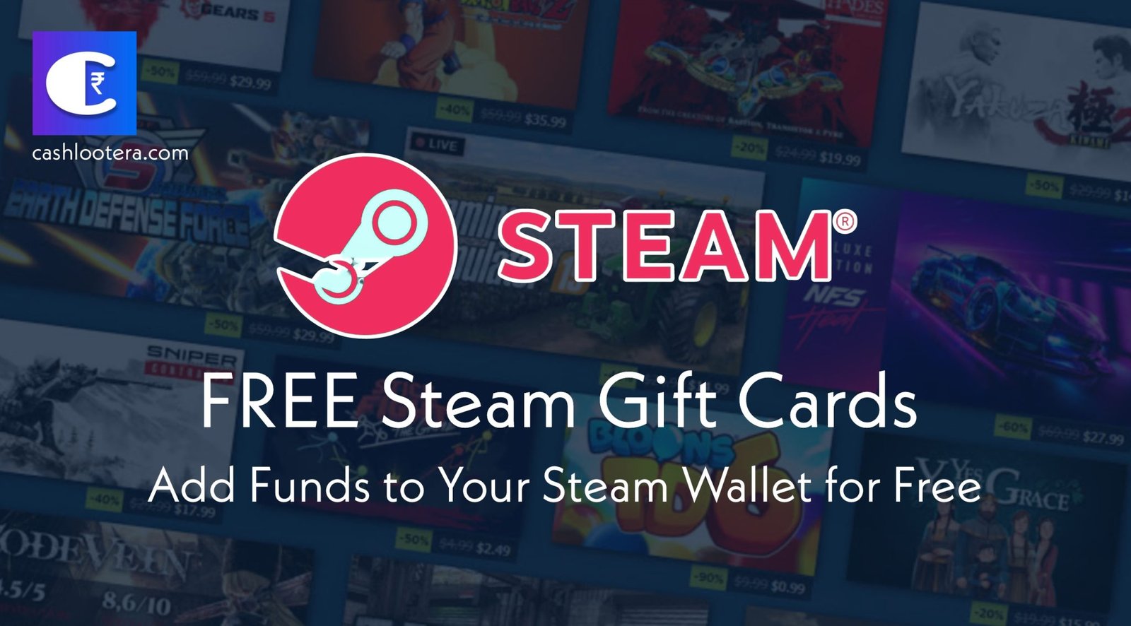 Get 30+ Free Steam Gift Cards Wallet Code (August 2024)