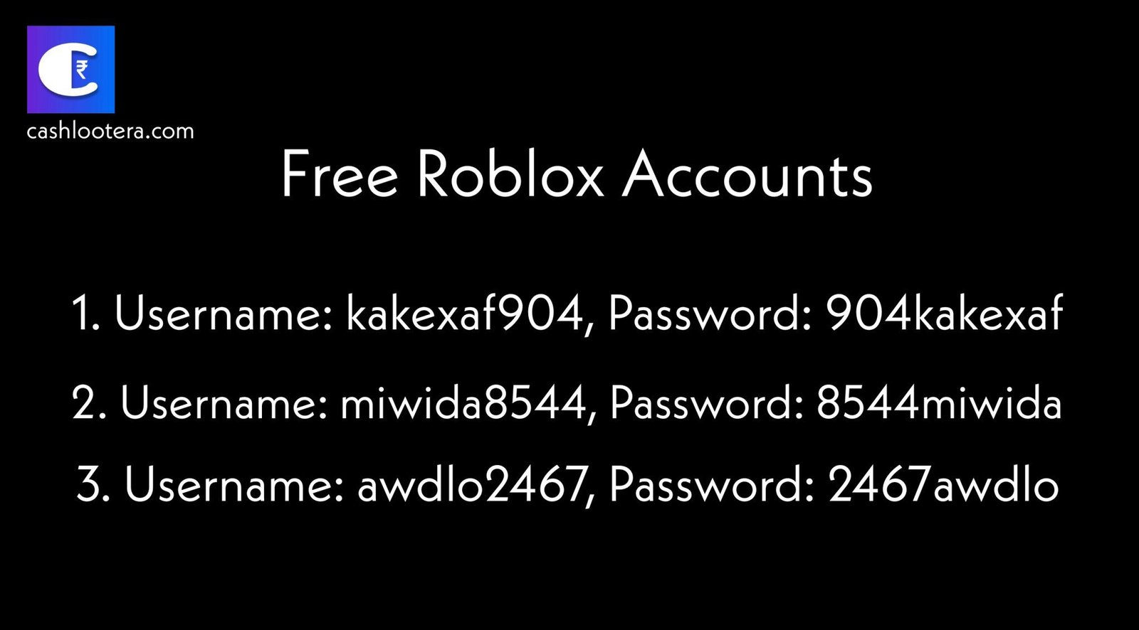 50+ Free Roblox Accounts with Robux (April 2024)