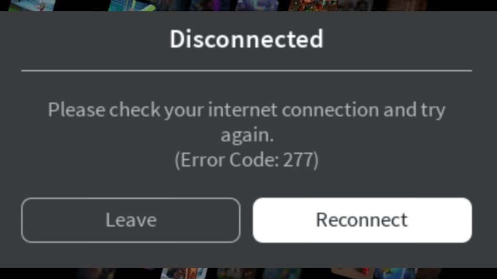 Fix Roblox Error Code 277